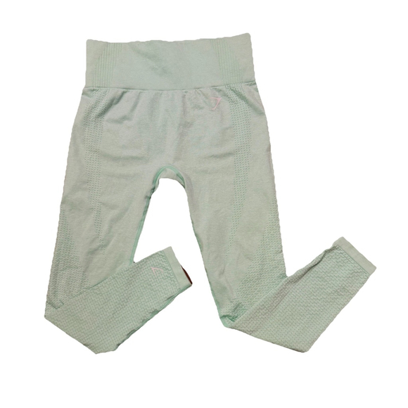 Gymshark Vital Seamless Leggings Size:M Mint Green High Rise Compression - Picture 3 of 9
